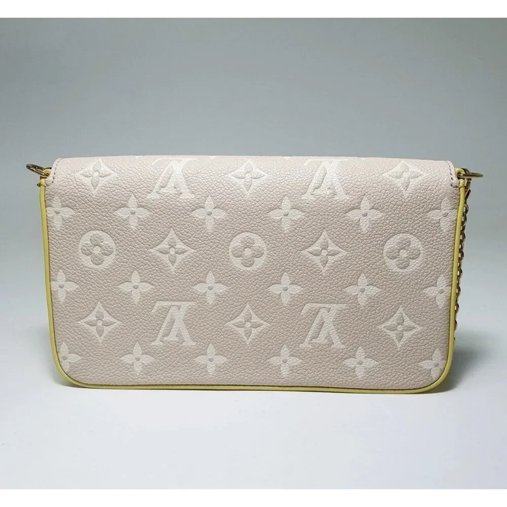Authentic Limited ed. LOUIS VUITTON Felicie Pochette Empreinte multicolor
